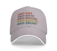 Gorra de béisbol para Hombre y Mujer, Gorra de Camionero, antiodio, mentiras, fascismo y Racismo. Vote el 5 de noviembre de 2024.