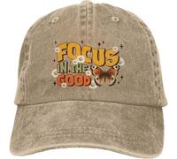 Gorra de béisbol para Hombres de algodón Puro, Focus in The Good Butterfly Daisy Denim Cap Golf Dad Hat Adjustable Original Classic Cotton Hat Men Women