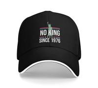 Gorra de béisbol para Hombres y Adultos Rejecting Kings No King Desde 1776 Sun Gorra de Camionero Vintage Kpops The of Rock Gorras de béisbol de algodón, para Todas Las Estaciones