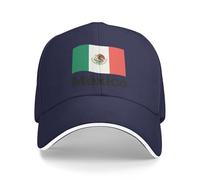 Gorra De Béisbol para Hombres Y Mujeres con México Bandera Nacional Bandera Nacional Estilo Polo Clásico Deportiva Casual Sombrero De Sol Copa del Mundo