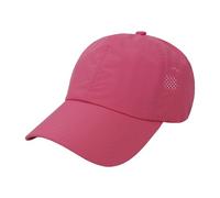 Gorra de béisbol para mujer, de secado rápido, para cola de caballo, gorra deportiva, gorra casual, hot pink, Talla única