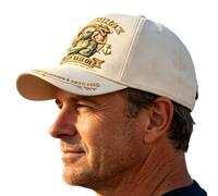 Gorra de béisbol para mujer, diseño de tortuga dragón ajustable, Color crema.