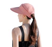 Gorra de béisbol para mujer, gorra de béisbol de verano, protección UV, ajustable, gorra de béisbol extraíble, visera ancha, gorra de visera ancha, gorra de playa, gorra de béisbol para golf, correr,
