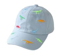 Gorra de béisbol para niños y niñas, bordado de dinosaurio, ajustable, deportivo, de algodón, gorra de sol, protección UV, para verano, otoño, niños, gorra de golf, para 2-6 años, para bebés de 2 a 6