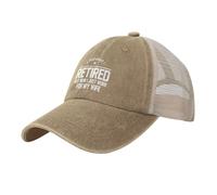 Gorra De Béisbol Pensé Que Me Había Jubilado Pero Ahora Solo Trabajo para Mi Esposa Mesh Snapback Sombrero Casual Golf Hat Adjustable Gorra Trucker para Cámping Viajes Senderismo