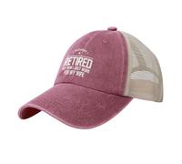 Gorra De Béisbol Pensé Que Me Había Jubilado Pero Ahora Solo Trabajo para Mi Esposa Mesh Snapback Sombrero Vintage Gorra Trucker Adjustable Golf Hat para Running Senderismo Viajes