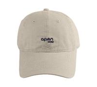 Gorra de béisbol pequeña de ala ancha para todo el sol, gorra bordada de letras a la moda, gorras para adolescentes y niños, beige, Talla única