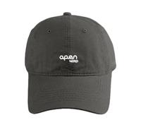 Gorra de béisbol pequeña de ala ancha para todo el sol, gorra bordada de letras a la moda, gorras para adolescentes y niños, gris, Talla única