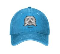 Gorra de béisbol Perro Punk de algodón Que espia Hombres Malteses Mujeres Mujer Regalo de actuación para Padres Ajustables