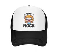 Gorra de béisbol Personalizada Aggretsuko You Rock Hip Hop Death Metal Agresivo Retsuko Gorra de Camionero Spring Gorra de papá Personalizada
