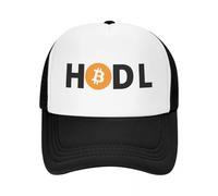 Gorra de béisbol Personalizada Bitcoin HODL Hip Hop Hombres Mujeres Ajustable BTC Criptomoneda Gorra de Camionero Gorra de Verano Papá