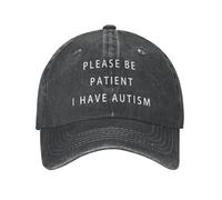 Gorra de béisbol Personalizada de algodón por Favor Ten Paciencia Tengo Autismo Hip Hop Hombres Mujeres Ajustable Papá Sombrero Verano