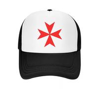 Gorra de béisbol Personalizada Malta Knights Cross para Hombres y Mujeres Ajustables Caballeros Templarios Crusades Gorra de Camionero Gorra de Verano para papá