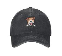 Gorra de béisbol Personalizada Unisex de algodón Jack Russell Terrier para Adultos Animal de Mascota Ajustable para Hombres Mujeres al Aire Libre