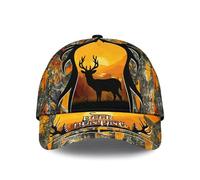 Gorra De Béisbol Personalize Hunting with Deer Hunting Graphic Gorras De Hombre Ajustable Gorra Trucker Vintage Snapback Sombrero para Pescar Camping Senderismo