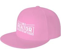 Gorra De Béisbol Pídeme Mi Tarjeta Soy Un Agente Inmobiliario Golf Hat Ajustable Gorras De Hombre Unisexo Snapback Sombrero para Running Camping Viaje