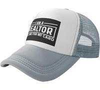 Gorra De Béisbol Pídeme Mi Tarjeta Soy Un Agente Inmobiliario Gorra Trucker Transpirable Snapback Sombrero Ajustable Gorras De Hombre para Camping Pescar Running