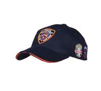 Gorra de béisbol policía de Nueva York compatible con NYPD Talla única ajustable Deluxe, azul, Talla única