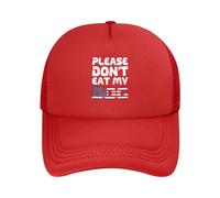 Gorra De Béisbol por Favor No Te Comas A Mi Perro Snapback Sombrero Casual Gorra Trucker Adjustable Gorras De Hombre para Viajes Senderismo Running