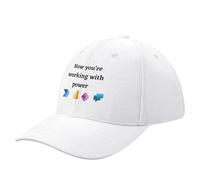 Gorra de béisbol Power Platform: Ahora estás Trabajando con Poder Rave Wild Ball Military Man Western Designer Man Women's