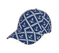 Gorra De Béisbol Red De Ancla Náutica De La Armada Snapback Sombrero Casual Gorra Trucker Ajustable Golf Hat para Excursionismo Viaje Camping