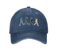 Gorra de béisbol Retro The Beatle Walking Road Estilo Unisex Denim Desgastado Snapback Verano al Aire Libre Sombreros Blandos desestructurados CapuchónRegalo de cumpleaños