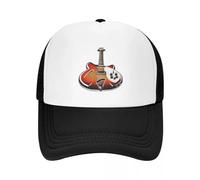 Gorra de béisbol Rickenbacker 360 12 con diseño de Guitarra eléctrica de los años Sesenta, diseño de Sol Pop Art, Malla Ajustable, Estilo Hip Hop.