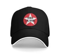Gorra de béisbol Rock Band Clash The Red Circle Star Tennis Skate Ajustable Hip Hop Hats Female Male Fitted Retro Baseball Caps Cotton, para Todas Las Estaciones