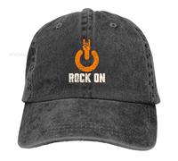 Gorra de béisbol Rock On para Hombre y Mujer, Gorra de protección de Visera, Snapback, Rock N Roll