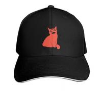 Gorra de béisbol roja con Tercer Ojo Visera Hip Hop Bobble para Hombre Mujer, Regalo