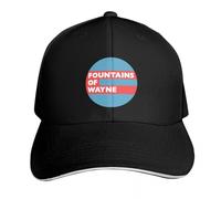 Gorra de béisbol roja y Blanca de Fountains of Wayne Sombrero Occidental para Hombre de Talla Grande Sombrero de diseñador Sombreros para niñas Sombreros para Hombres