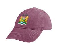 Gorra de Béisbol Rojo para Hombre, Verano Unisex Ajustable Cómoda Gorras con Bandera de Sierra Leona Relxed Casual de Algodón Sombrero Transpirable Deportes Cap