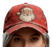 Gorra de béisbol rústica - Gorra vintage navideña, sombrero de béisbol con estampado de Santa Claus | Funny Adjustable Dirty Looks Cap for Men Daily Travel Outdoor Camping Hiking Sports Holiday
