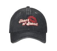 Gorra de béisbol Sabrina Carpenter Short N' Sweet Album, Estilo Retro Desgastado de Mezclilla, Ajustable para Exteriores, para Hombre y Mujer