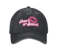 Gorra de béisbol Sabrina Carpenter Short N Sweet Unisex Algodón Desgastado Moda Aire Libre Viajes Sin Estructura Suave Sol