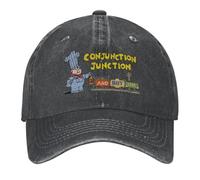 Gorra de béisbol Schoolhouse Rock Conjunction Junction Sombrero Nuevo Sombrero de béisbol Gorra Personalizada Sombreros Negros de Sol para Mujeres Hombres