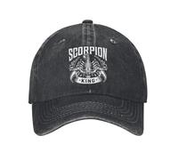 Gorra de béisbol Scorpion King Sun Outdoor Gym Washed Hip Hop Hats Unisex-Teens Diseño Elegante Snapback Cap