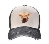 Gorra de béisbol Scottish Highland Cow Beauty Fun Designer Cosplay Masculino para Mujeres Regalos Deportivos Masculinos