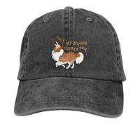 Gorra de béisbol Sheltie Sheepdog Shetland Ladrido No Dejes Que Nadie te silencie Tapa Solar Collie Dog Peaked para Hombres Mujeres Regalo