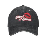 Gorra de béisbol Short N Sweet Tour Sun Outdoor Gym Ajustable Gorra de Camionero Lavada Casual Gorras de béisbol Personalizadas DIY