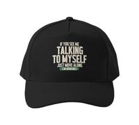 Gorra de béisbol Si me Ves Hablando Solo, Simplemente Sigue tu Camino - Divertido diseño de Sombrero para el Sol con Humor Laboral para la Playa y el Aire Libre.