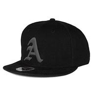 Gorra de béisbol Snapback 3D, letra "A" Gótica Hip-hop multicolor A Black Gray Regular