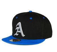 Gorra de béisbol Snapback 3D, letra "A" Gótica Hip-hop multicolor A Blue White Regular