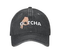 Gorra de béisbol Sombrero para el sol Algodón personalizado Gotcha Made You Look Gorra de béisbol Hombres Mujeres Transpirable Divertido Círculo de dedo Juego de mano Sombrero de papá Ropa de calle