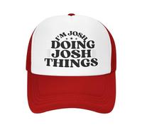 Gorra De Béisbol Soy Josh Haciendo Cosas De Josh ¡Oh Dios Mío! Josh Retro Sombrero para El Sol Vintage Sombrero Verano para Exteriores Dia del Padre Deportes