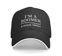 Gorra de béisbol Soy un Boomer y sé Cosas Caballero de Playa Fiesta Fuerte Niño Niño Sombrero de Mujer