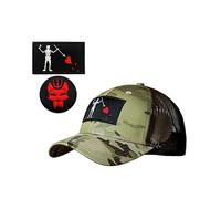 Gorra de béisbol táctica Seal Team para hombre y mujer, gorra elástica para correr y pescar, camuflaje + 2 parches, 3, L