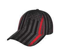 Gorra De Béisbol Thin Red Fire Fighter Line Flag Gorra Trucker Ajustable Gorras De Hombre Vintage Golf Hat para Viaje Camping Senderismo