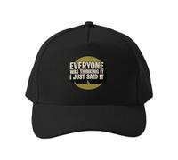 Gorra de béisbol Todos lo Estaban Pensando, yo Solo lo Dije - Gorra Snapback Divertida y sarcástica para Entrenamiento Deportivo, Transpirable y de Uso Diario.