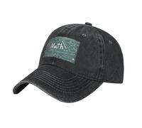 Gorra de béisbol transpirable con diseño de fórmulas, teoría, matemáticas, lecciones de matemáticas, para exteriores, viajes, festivales, accesorios diarios, Negro, Talla única